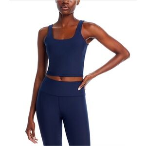 Aqua Athletic Square Neck Meet and‎ Grert Top Myth Blue XS